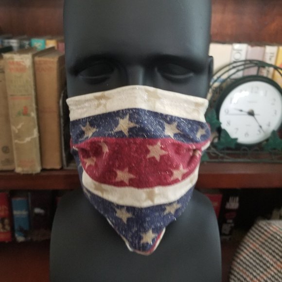 FlorasOriginals Other - Cloth Face Mask w/ Silver/Copper Filters - Patriot